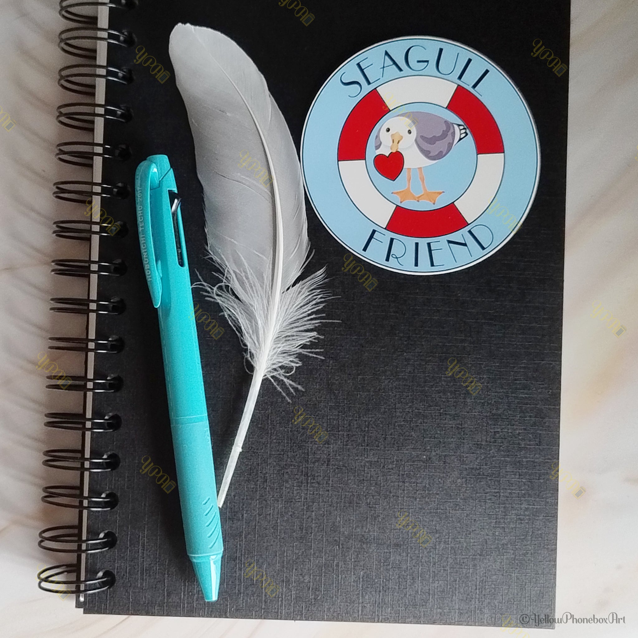 Seagull Friends – Curious Seagull Die-Cut Self-Adhesive Sticker