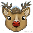 Reindeer Self-Adhesive Sticker