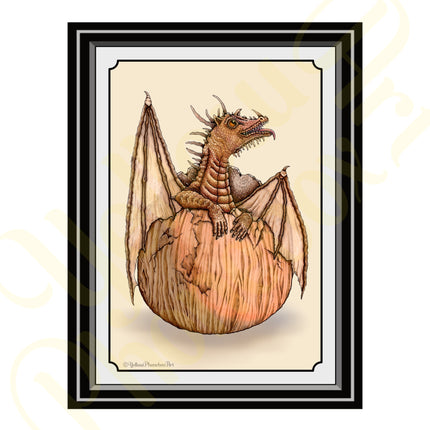 ‘Wooden Hatchling’ - Print From Original Artwork