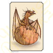 ‘Wood Hatchling’ - Handmade Greetings Card With Envelope